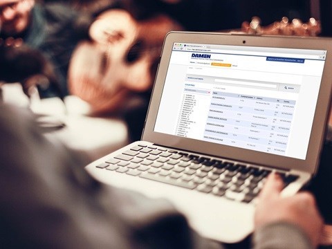 Example website Damen