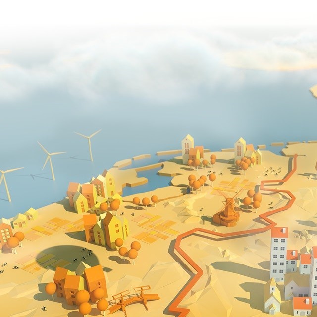 Animation of the Netherlands and Germany