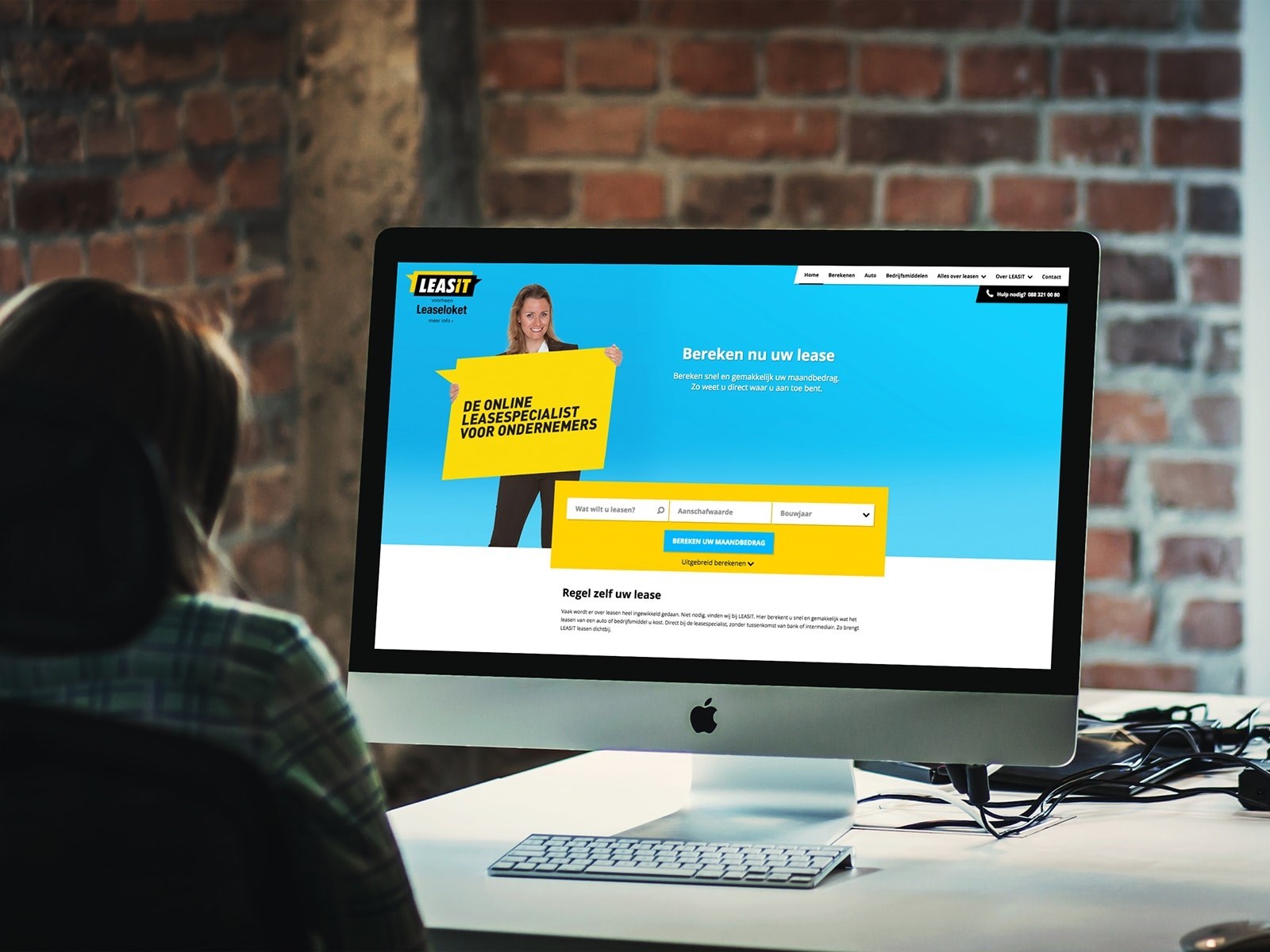 LEASIT homepage website example desktop