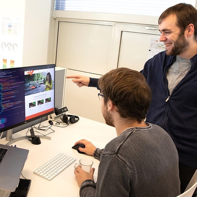 Developers working together.