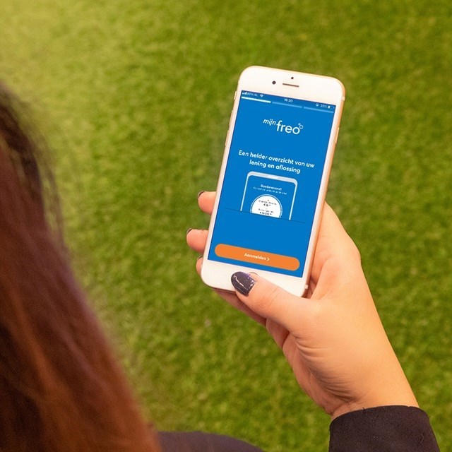 Mijn Freo app on smartphone.