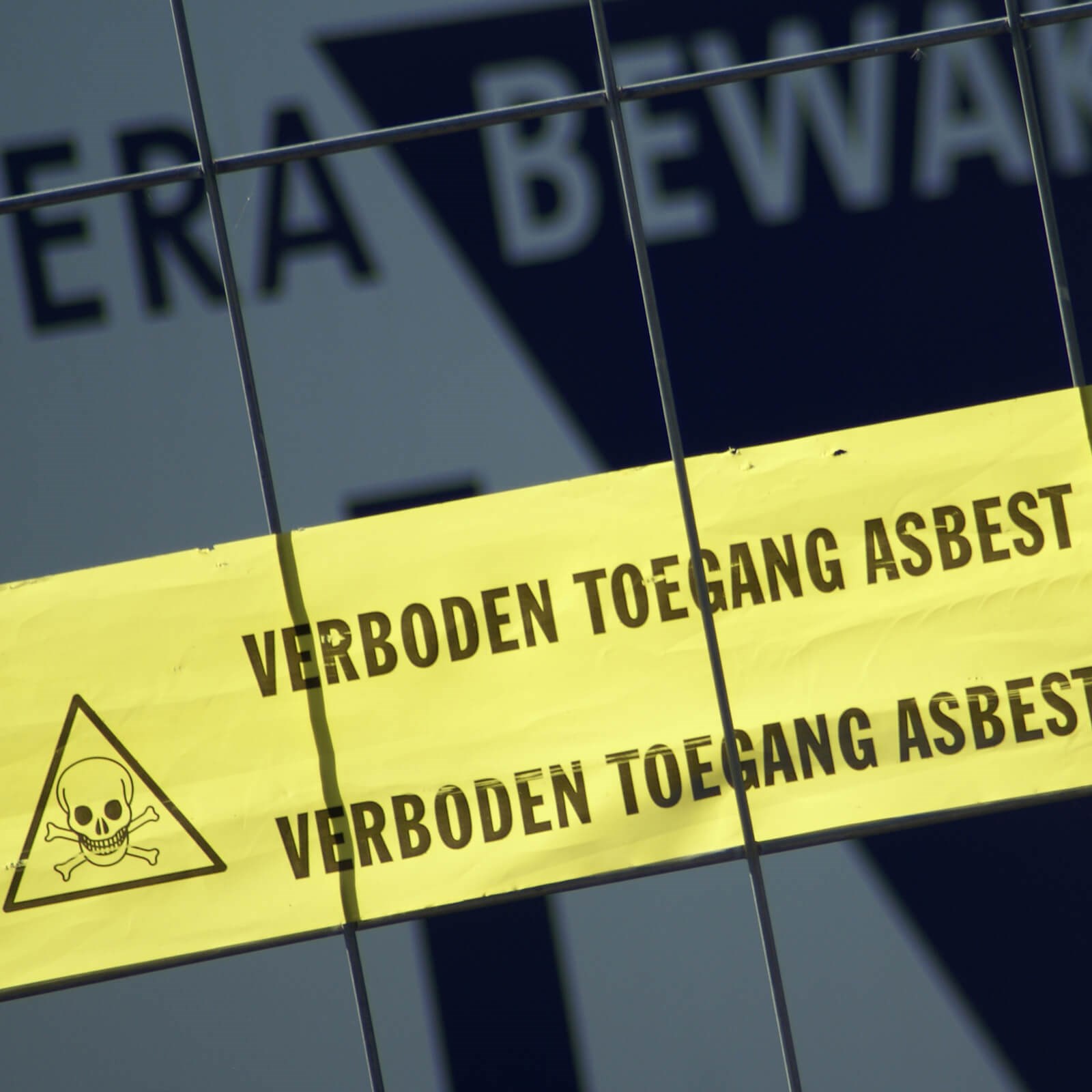 Warning sign asbestos