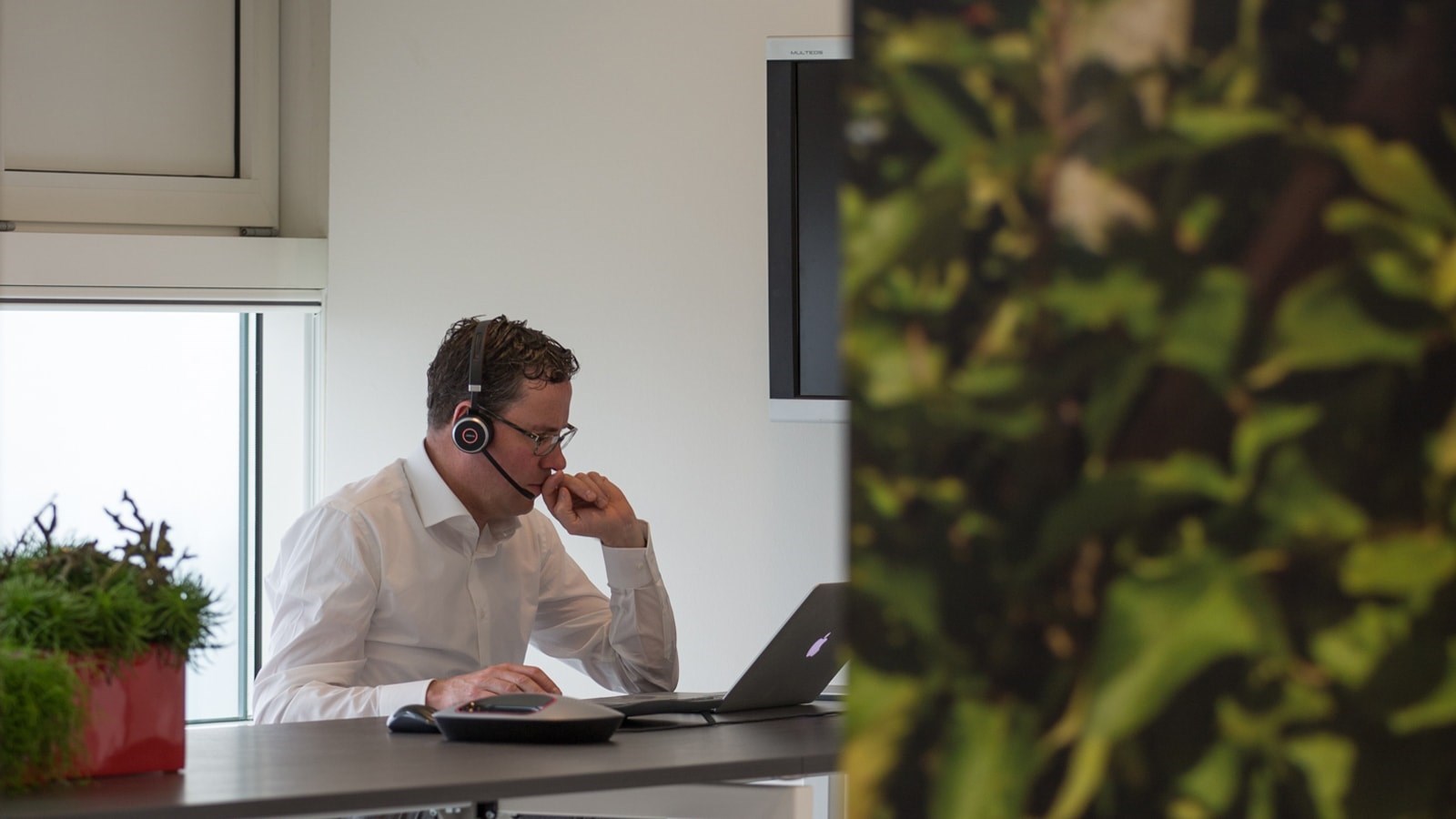Managing partner Patrick working