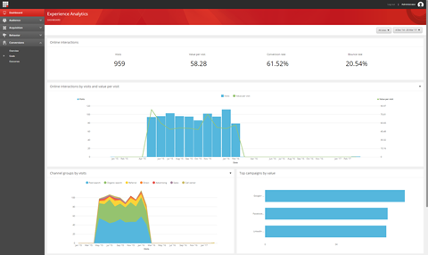 Screenshot of Sitecore Experience Analytics.
