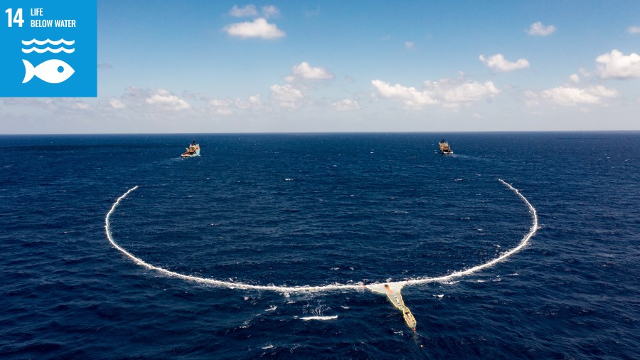 Image the ocean cleanup.