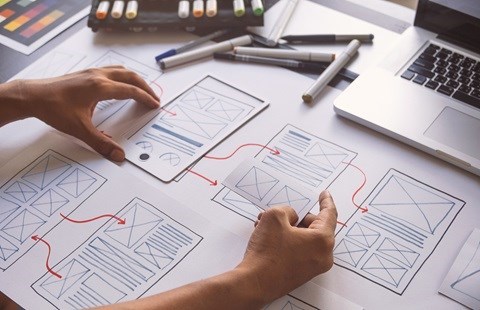 image of wireframing.